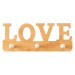 Modny wieszak drewniany Love