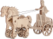 Drewniane Puzzle 3D – Rzymski Rydwan