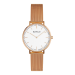 BUVELLE Elegance Rose Gold - Zegarek Damski z Okrągłą Tarczą i Bransoletką