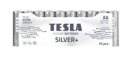 BATERIA ALKALICZNA TESLA SILVER+ LR6 F10 1,5V 10 SZTUK