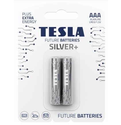 BATERIA ALKALICZNA TESLA SILVER+ LR03 B2 1.5V 2 SZTUKI
