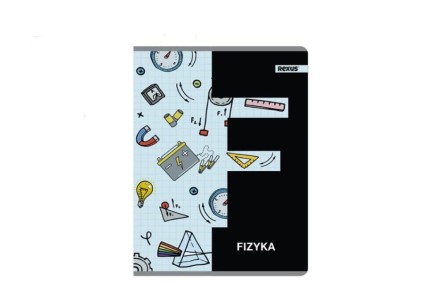 Zeszyt Tematyczny A5/60 kartek Kratka Fizyka, Metalizowany