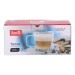 Zestaw 2 szt. szklanek termicznych z uchem Tazza BERRETTI, 250 ml