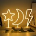 Dekoracyjna lampka neonowa LED- księżyc