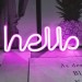 Dekoracyjna lampka neonowa LED- hello 2