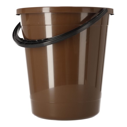 Uniwersalne wiadro 12L, POLSKI PRODUKT - kolor kawowy