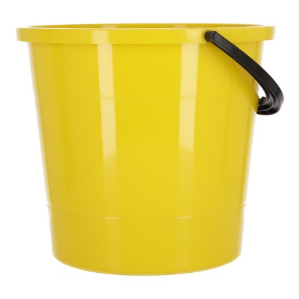Uniwersalne wiadro 10L, POLSKI PRODUKT - żółte