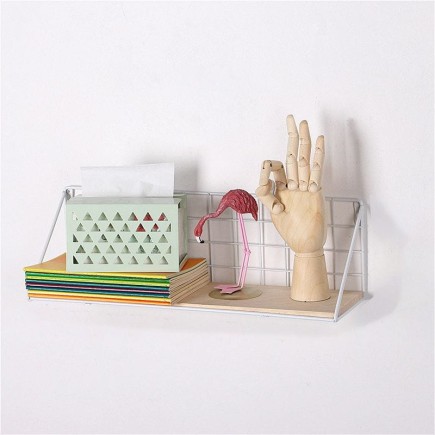 Półka ścienna, styl LOFT 45x13,5 cm- biała