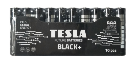 BATERIA ALKALICZNA TESLA BLACK+ LR03 F10 1.5V 10 SZTUK