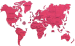 Drewniana Mapa Świata na ścianę 3D, rozm. XXL – kolor koralowy