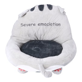 Poduszka do siedzenia Kot -szara - 46x46 cm