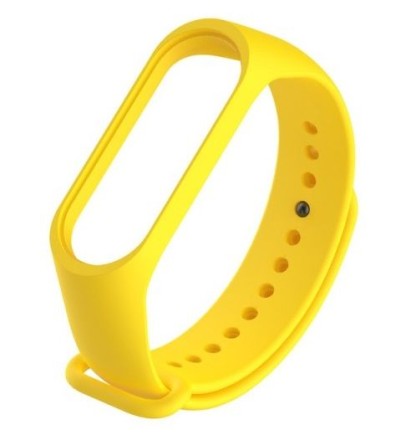 Silikonowy pasek opaska do Xiaomi Mi Band 5/ Xiaomi Mi Band 6 - żółty