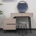 Toaletka kosmetyczna do makijażu LOFT / Komplet mebli blat 80 cm - kolor szary