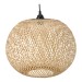 Bambusowa lampa wisząca w kształcie kuli – 40 cm (naturalny kolor)