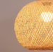 Bambusowa lampa wisząca w kształcie kuli – 40 cm (naturalny kolor)
