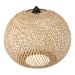 Bambusowa lampa wisząca w kształcie kuli – 40 cm (naturalny kolor)