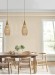 Rustykalna rattanowa lampa wisząca - 35 cm (naturalny kolor)