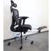 Ergonomiczny fotel biurowy regulowane krzesło biurowe z siatki - Czarne