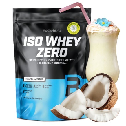 BioTech Iso Whey Zero 500 g Izolat Białko WPI Kokosowy