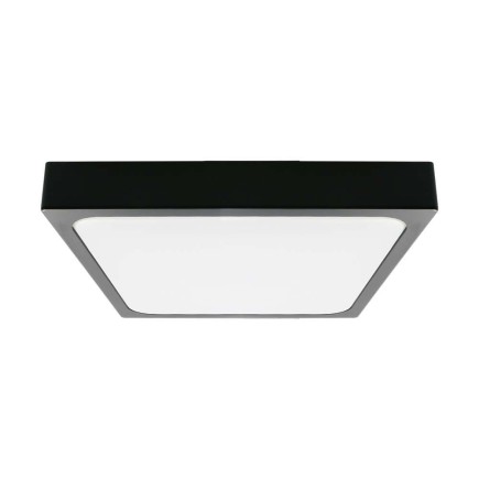 Plafon V-TAC 18W 4000k LED Kwadrat 22,5x22,5 cm Czarny