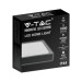 Plafon V-TAC 18W 4000k LED Kwadrat 22,5x22,5 cm Czarny