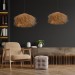 Rattanowa lampa wisząca Wabi Sabi – śr. 60 cm (naturalny kolor)