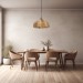 Lampa wisząca pleciona Premium rattanowa - 60 cm - kolor naturalny