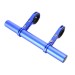 Aluminiowy uchwyt na kierownice rower/ Hulajnoga Xiaomi M365/ Pro - niebieska