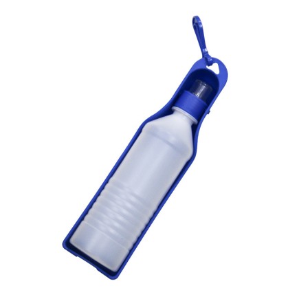 Przenośne poidło/ Butelka turystyczna dla psa, 500ml - niebieska