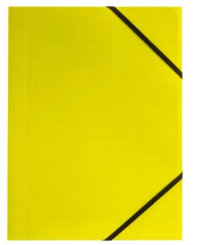 Teczka z gumką A4 350g limon