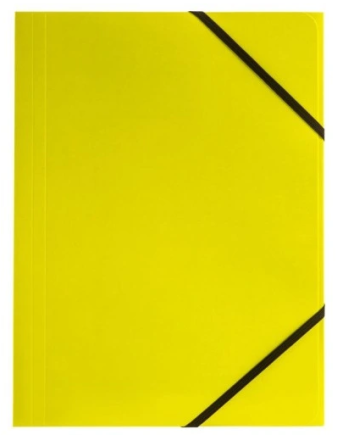 Teczka z gumką A4 350g limon