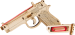 Drewniane Puzzle 3D – Pistolet The Legend BRT-9