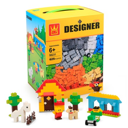 Zestaw klocków kreatywnych w stylu LEGO (625 klocków)