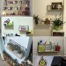 Półka ścienna styl LOFT 25 cm- biała