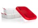 Party box pojemnik na ciasto CULINARIA 40 x 28 x 17,8 cm, czerwona pokrywa