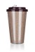 Kubek podróżny o podwójnych ściankach GLITTERS 500 ml, jasny brąz