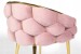 Krzesło Balloon Welur Różowe – Złote Nogi Glamour, Kubełkowe, Do Jadalni Salonu