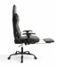 Ergonomiczny Obrotowy Fotel Gamingowy Szary Z Podnóżkiem Fotel Biurowy