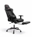 Ergonomiczny Obrotowy Fotel Gamingowy Czarny Z Podnóżkiem Fotel Biurowy