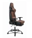 Ergonomiczny Obrotowy Fotel Gamingowy Brązowy Z Podnóżkiem Fotel Biurowy