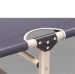 Składane łóżko turystyczne BIZNESOWE, polowe, kanadyjka PREMIUM 75 cm - kolor czarno- szary