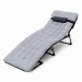 Składane łóżko turystyczne BIZNESOWE, polowe, kanadyjka PREMIUM 200x68 cm- kolor czarno-szary